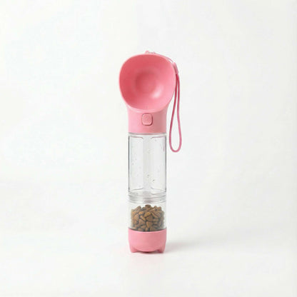 3-in-1 Travel Water Bottle for Dogs (Hydration + Food + Waste Bags)