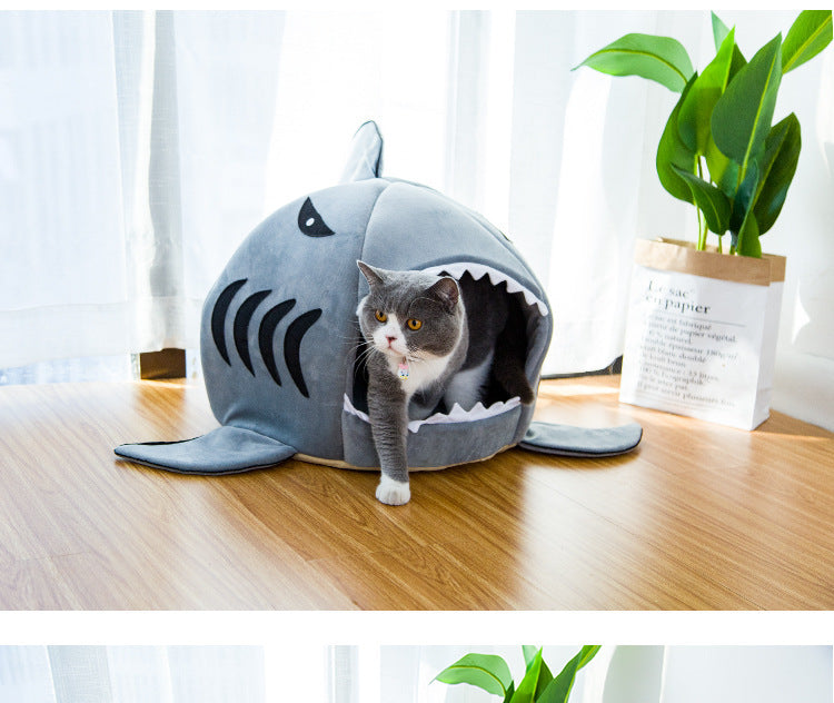 Small Shark Bed for Cats