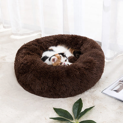 Anti-Anxiety Cozy Pet Bed with Plush Support