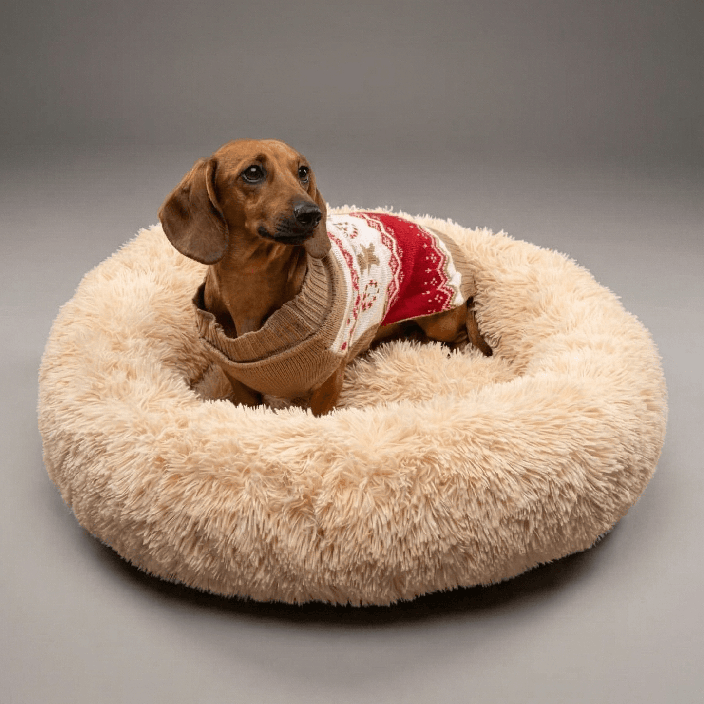 Anti-Anxiety Cozy Pet Bed with Plush Support