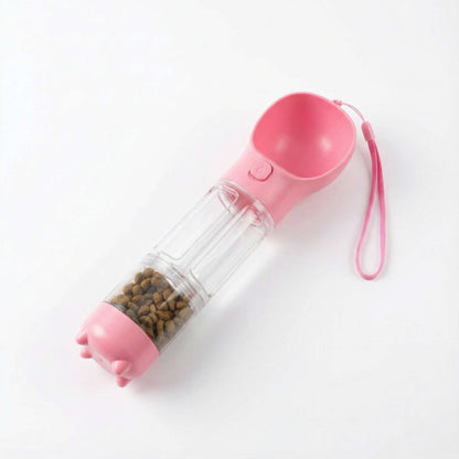 3-in-1 Travel Water Bottle for Dogs (Hydration + Food + Waste Bags)