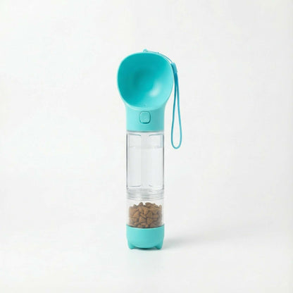 3-in-1 Travel Water Bottle for Dogs (Hydration + Food + Waste Bags)